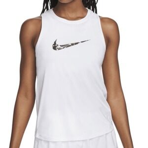 Nike Women's Graphic Running Tank Top Tee silky-smooth fabric dries quickly  L